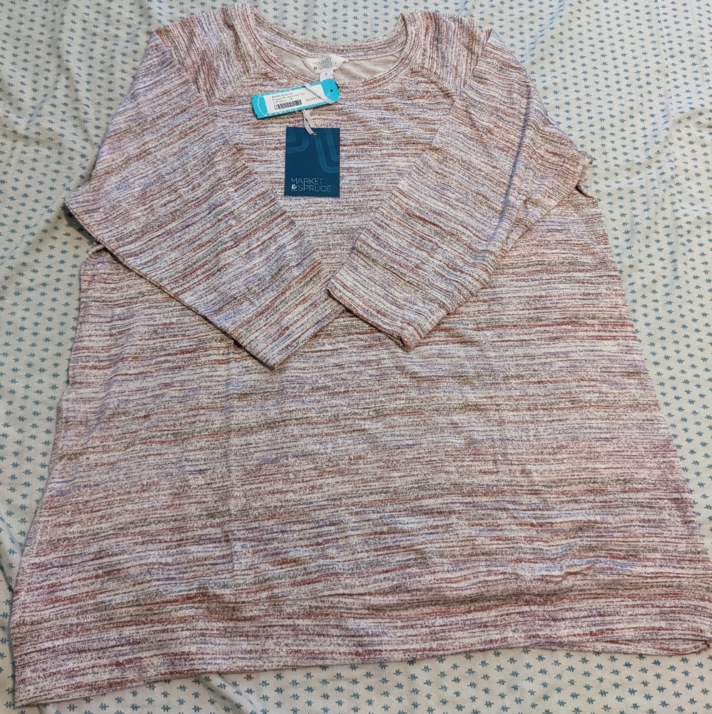*NWT* Market and Spruce Paulsen Brushed Knit Top